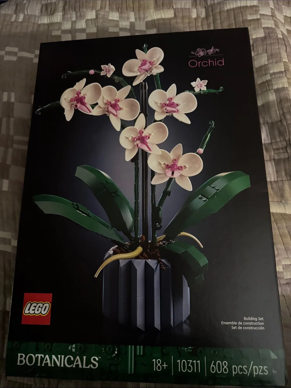 Lego Orchid Botanicals - White and Pink Floral Display